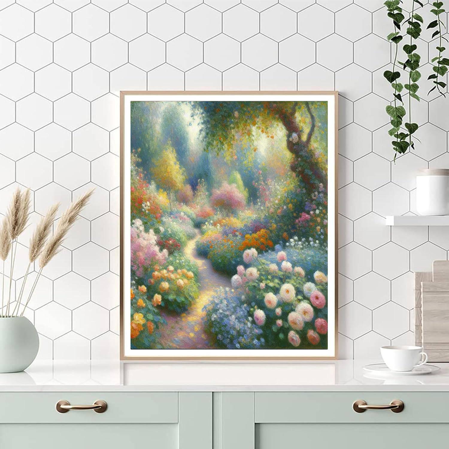 Impressionist Garden Reverie Paint By Color