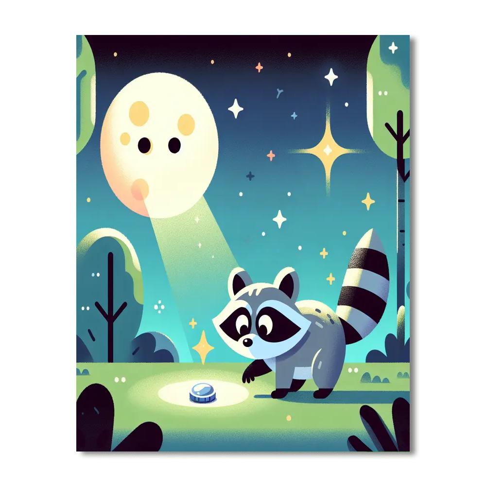 Wandering Raccoon Numbered Painting Kits