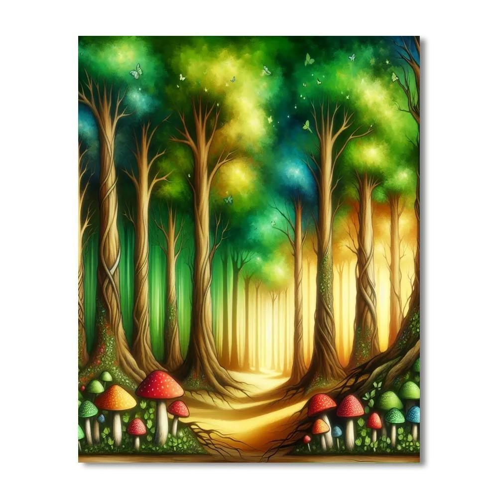 Fairytale Forest Hideaway Number Painting
