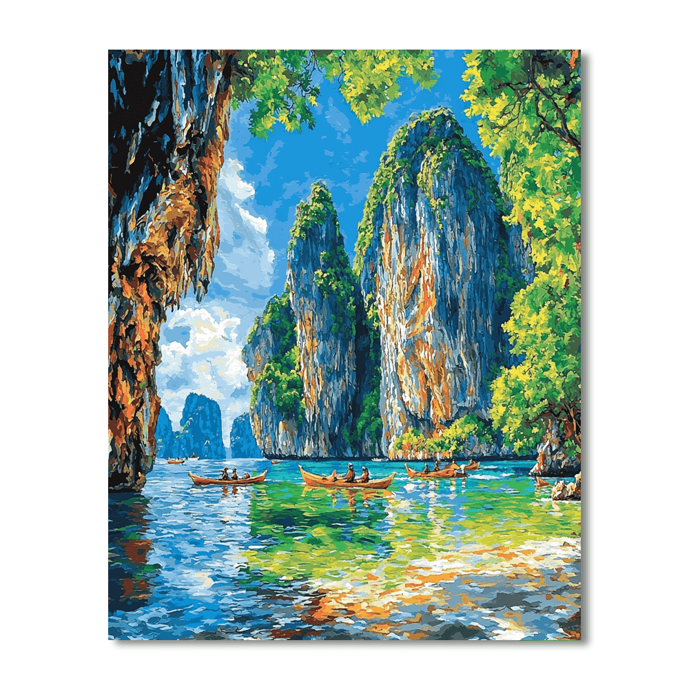 Phang Nga Bay Paint By Numbers Art