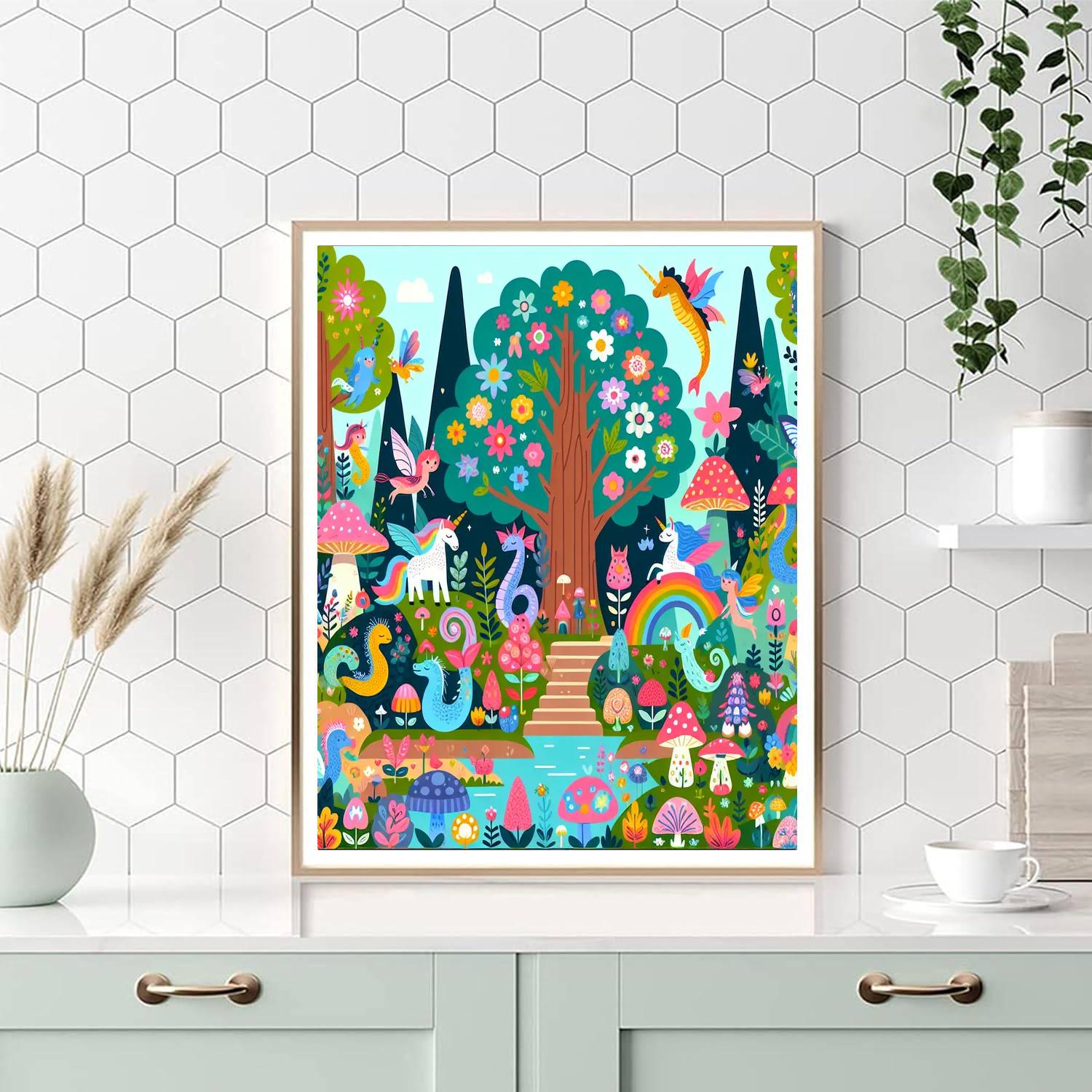 Secret Fairy Tale Garden Numbered Painting Kits
