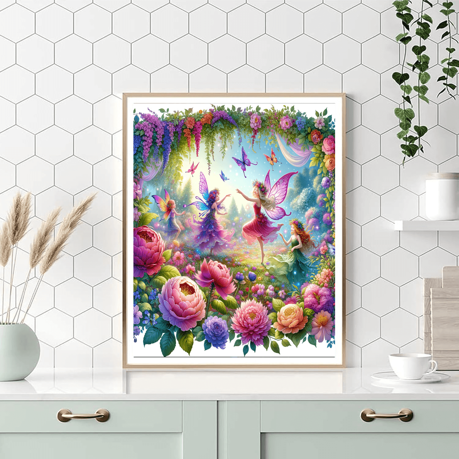 Playful Garden Fairies Paint By Numbers