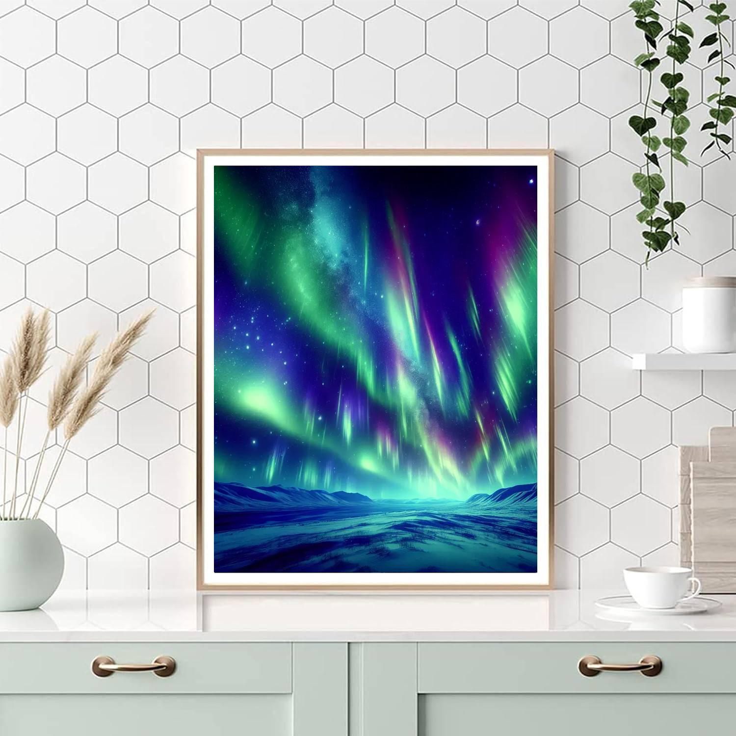 Enchanting Aurora Borealis Paint By Color