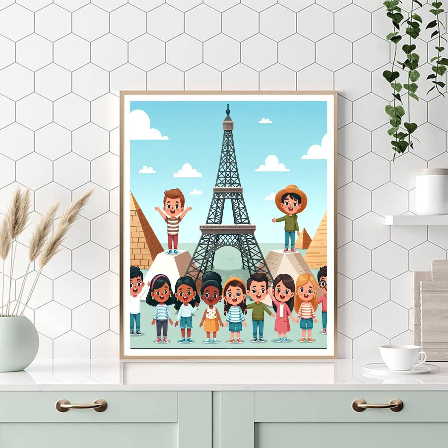 Charming Travel Adventures Painting By Numbers Kit