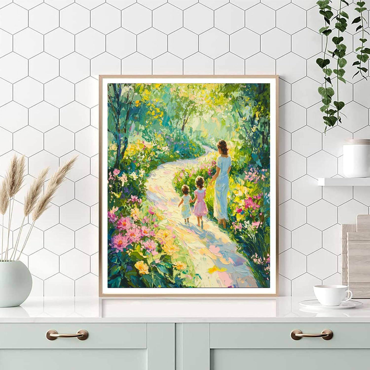 A Mother's Garden Path Paint By Color