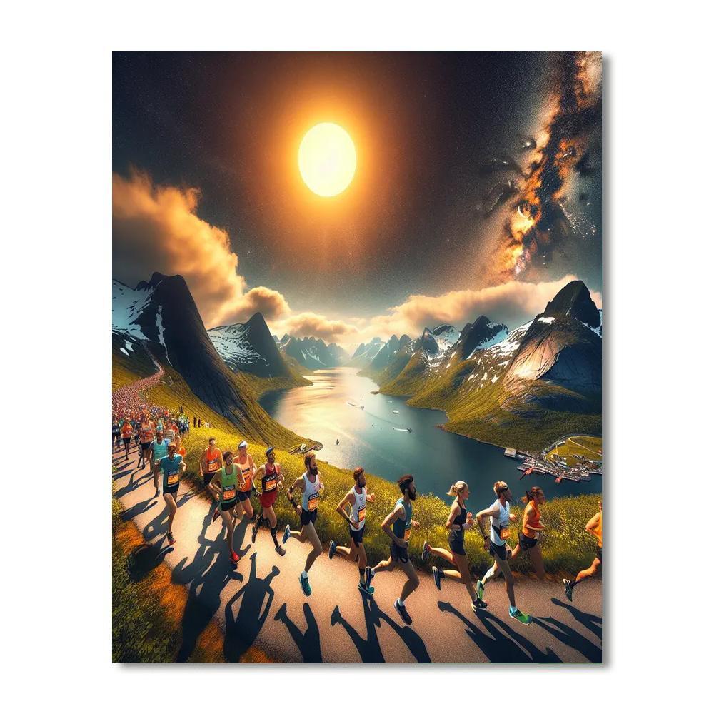 Midnight Sun Marathon - Tromsø Paint By Number