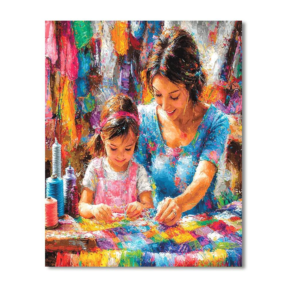 Stitching Love Together Paint By Color