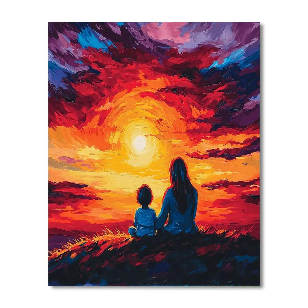 Sunset Promises Painting Number Kit