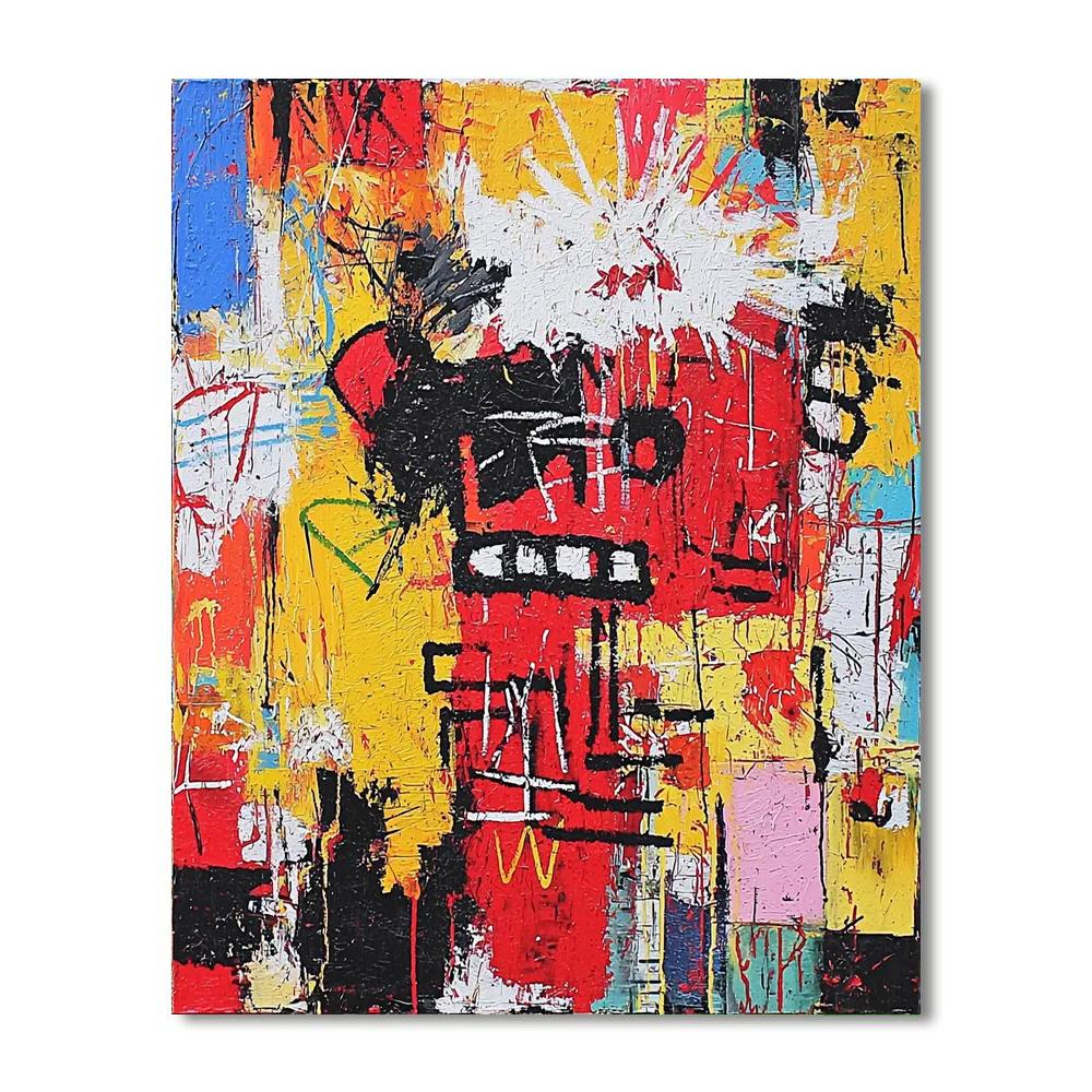 Jean-Michel Basquiat Inspired Symbolic Expressions  Paint By Numbers
