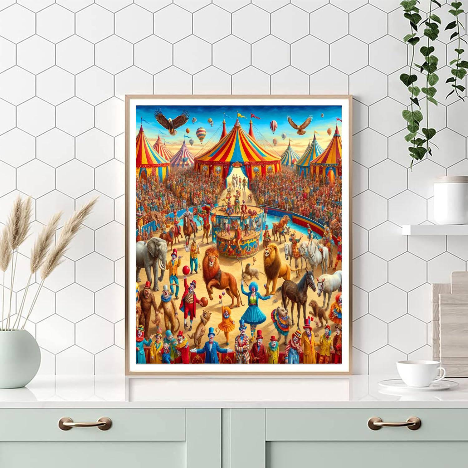 Whimsical Circus Dreamscape Paint By Number