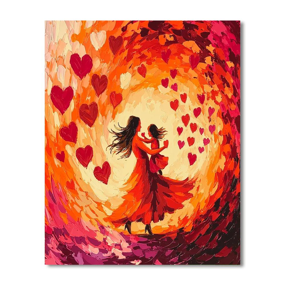 Dance Of The Hearts DIY Paint By Numbers