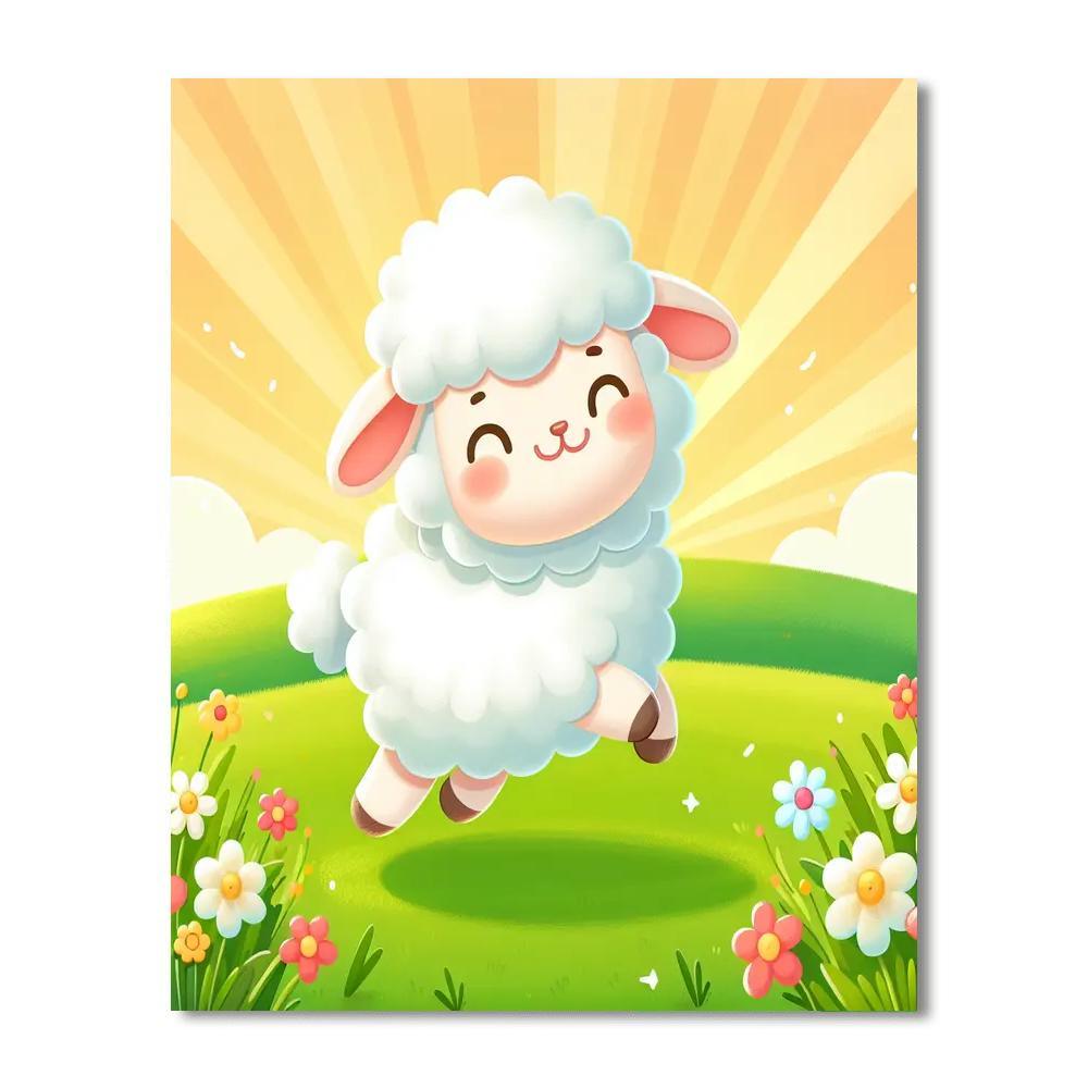 Fuzzy Lamb Paint By Numbers