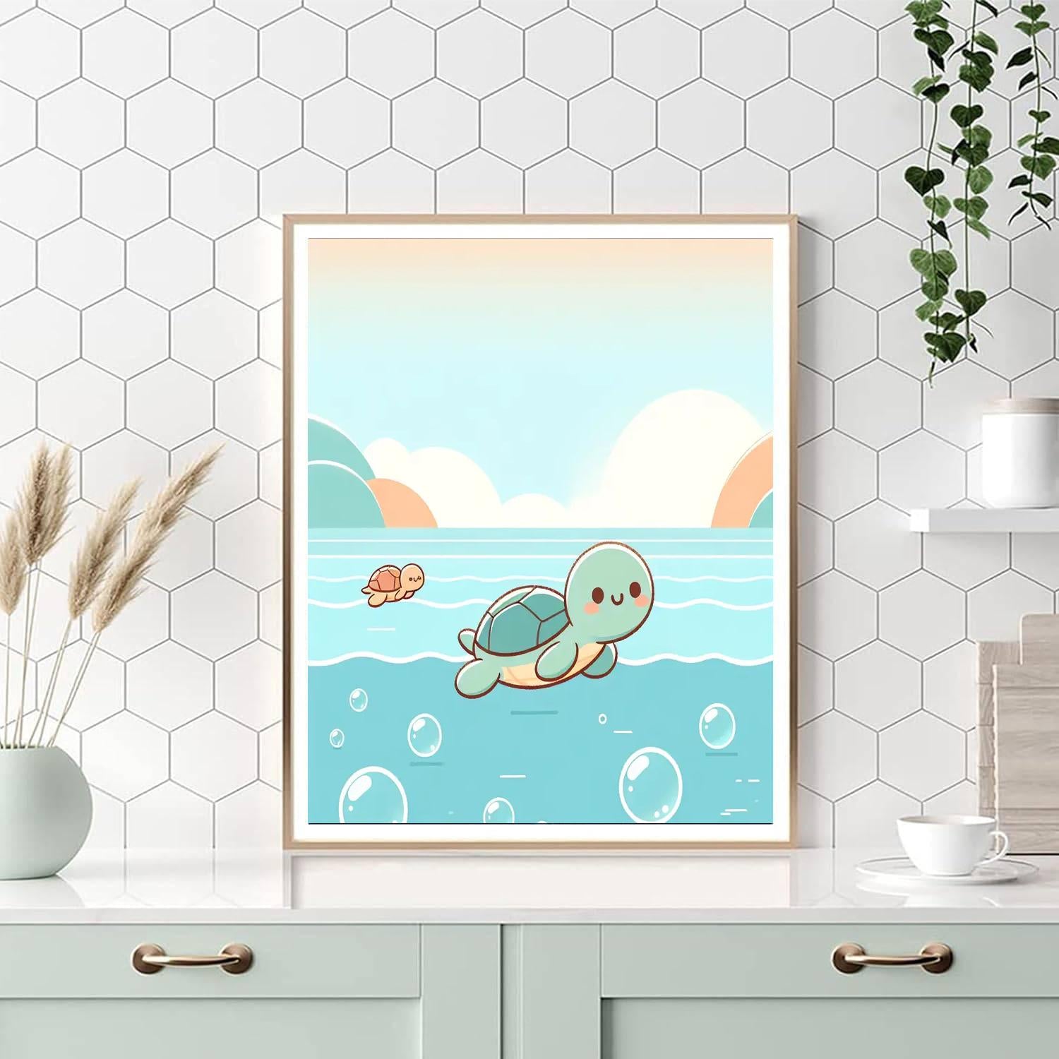 Turtle's Tranquil Tides Paint By Color
