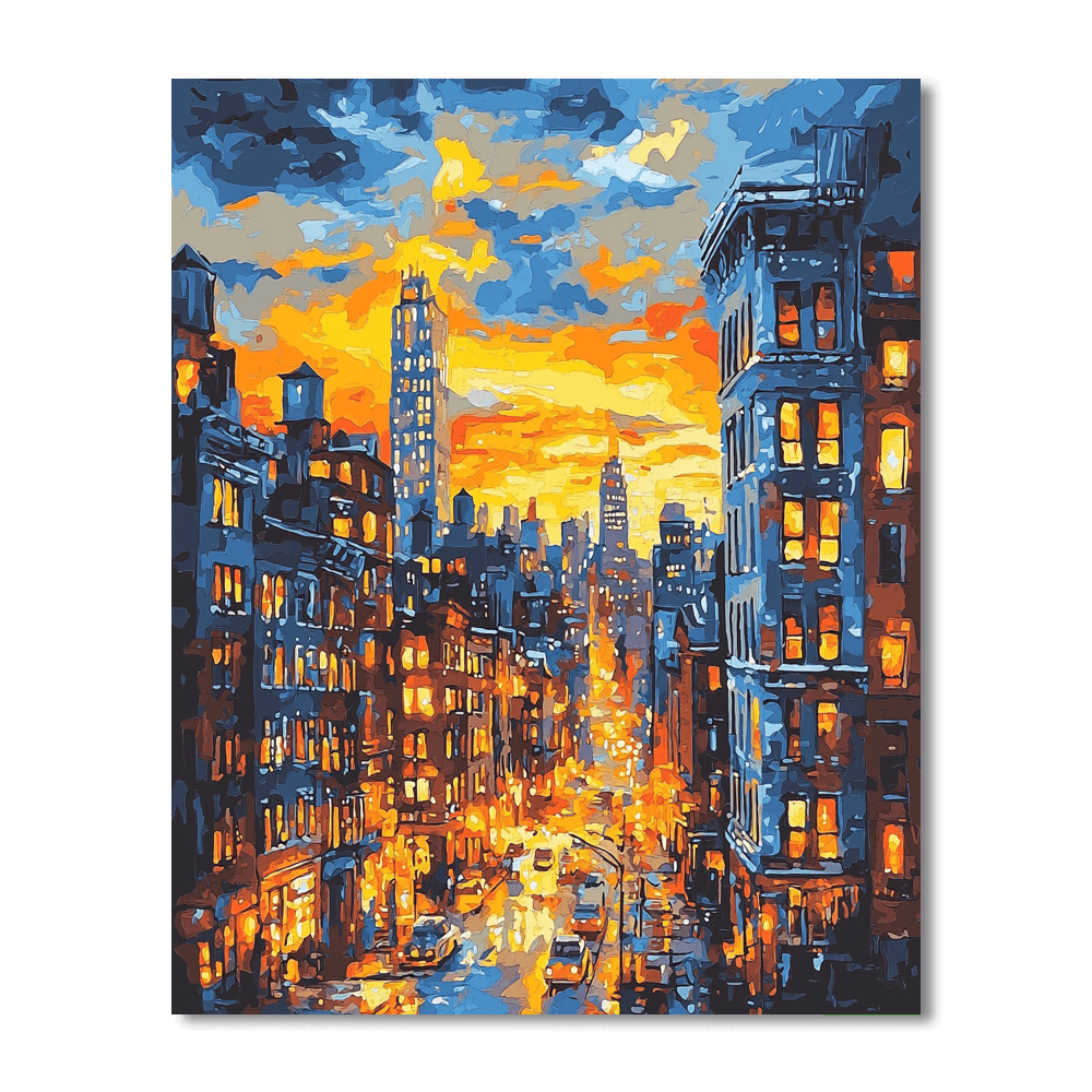 Edward Hopper Inspired Urban Escape  Paint By Numbers Art