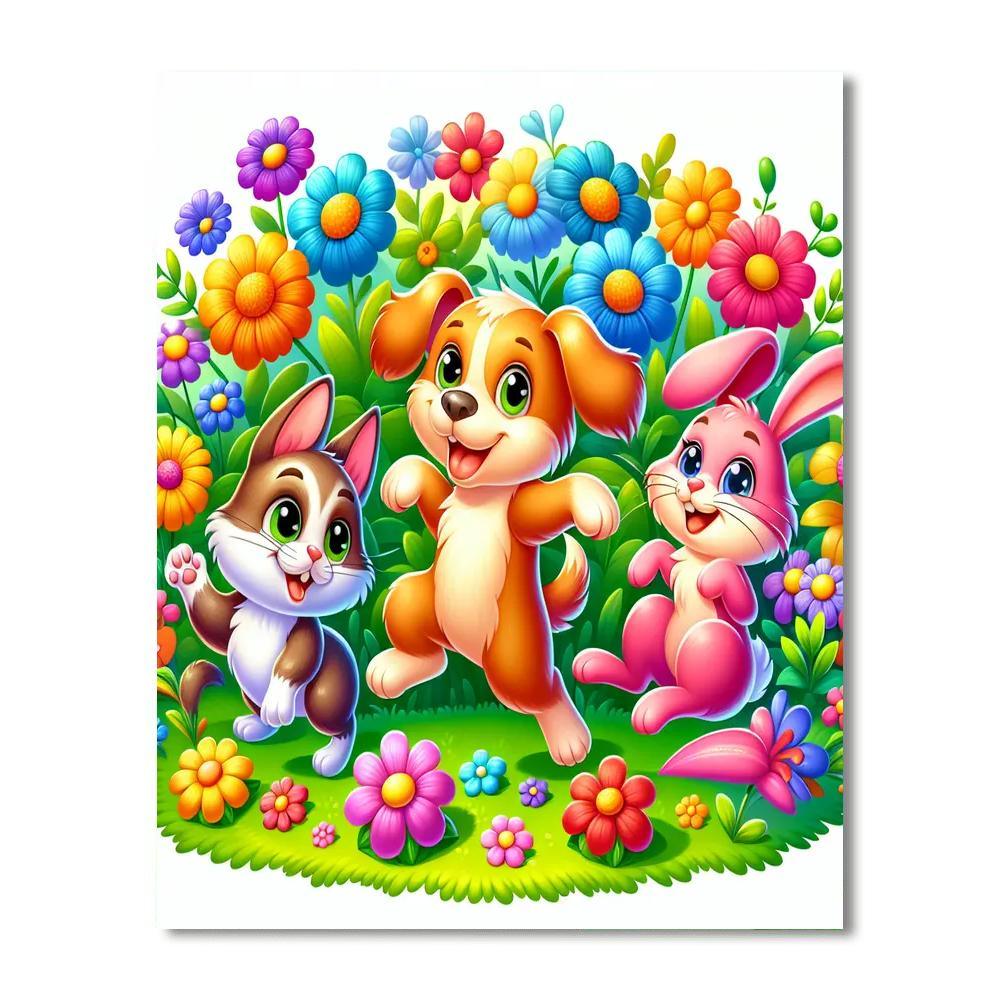 Pet Playtime Party Paint By Number