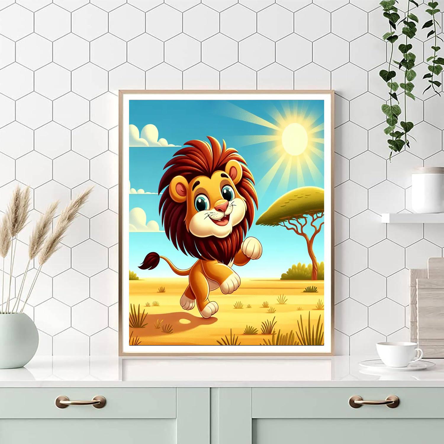 Lively Lion Safari Adventure Paint By Numbers Kits