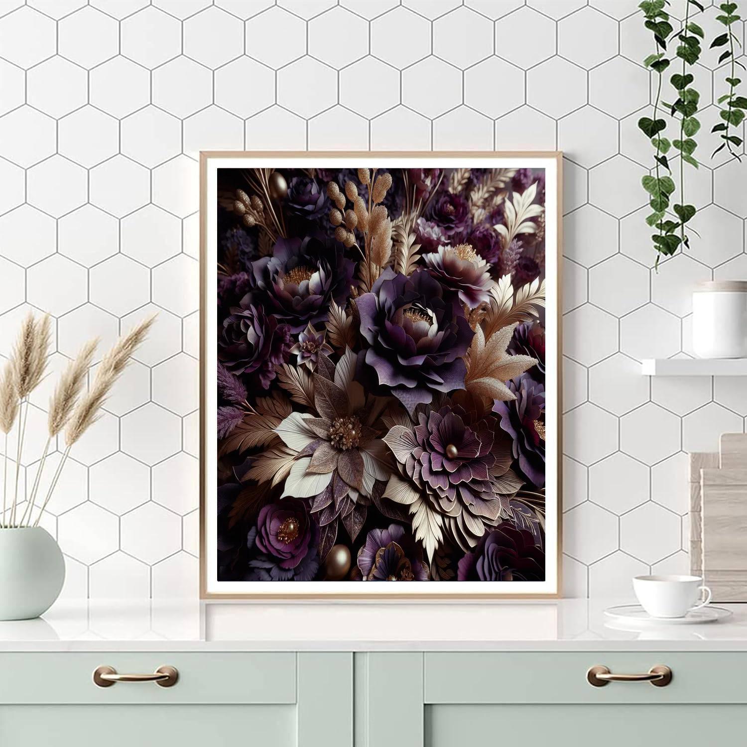 Regal Floral Arrangement Paint By Numbers