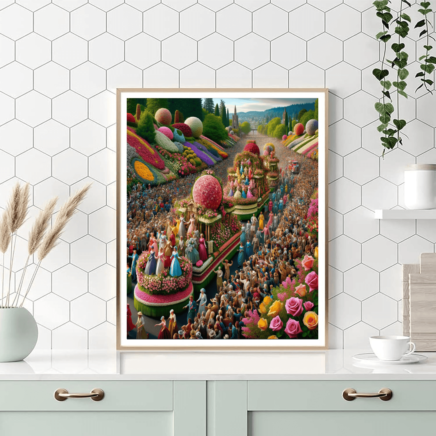 The Rose Festival DIY Paint By Numbers