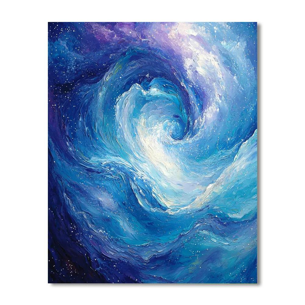 Michelangelo Inspired Galactic Currents  Paint By Number