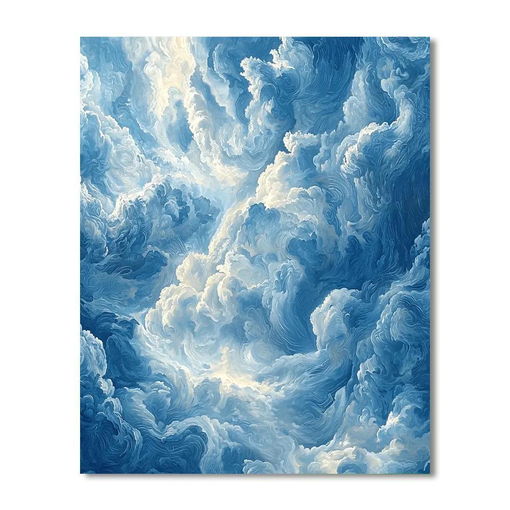 Leonardo Da Vinci Inspired Secrets Of The Sky  Numbered Painting Kits