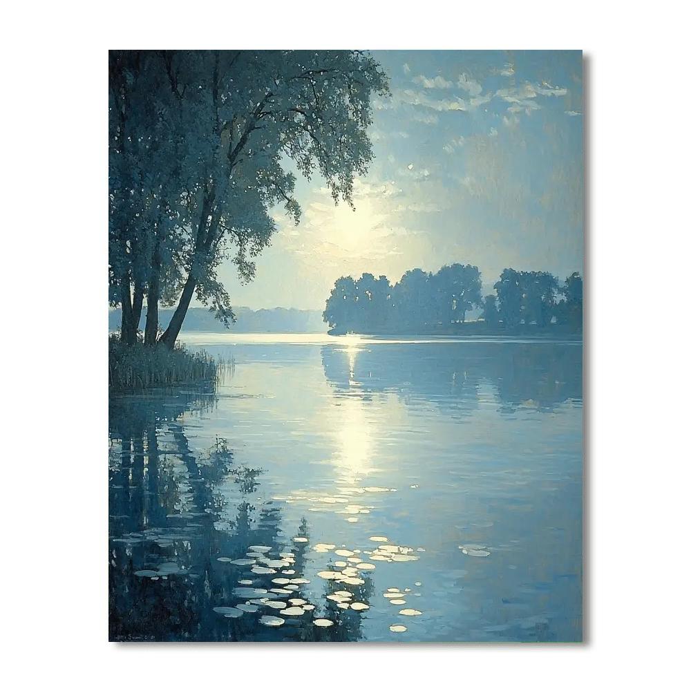John Singer Sargent Inspired Silent Reflection  Number Painting