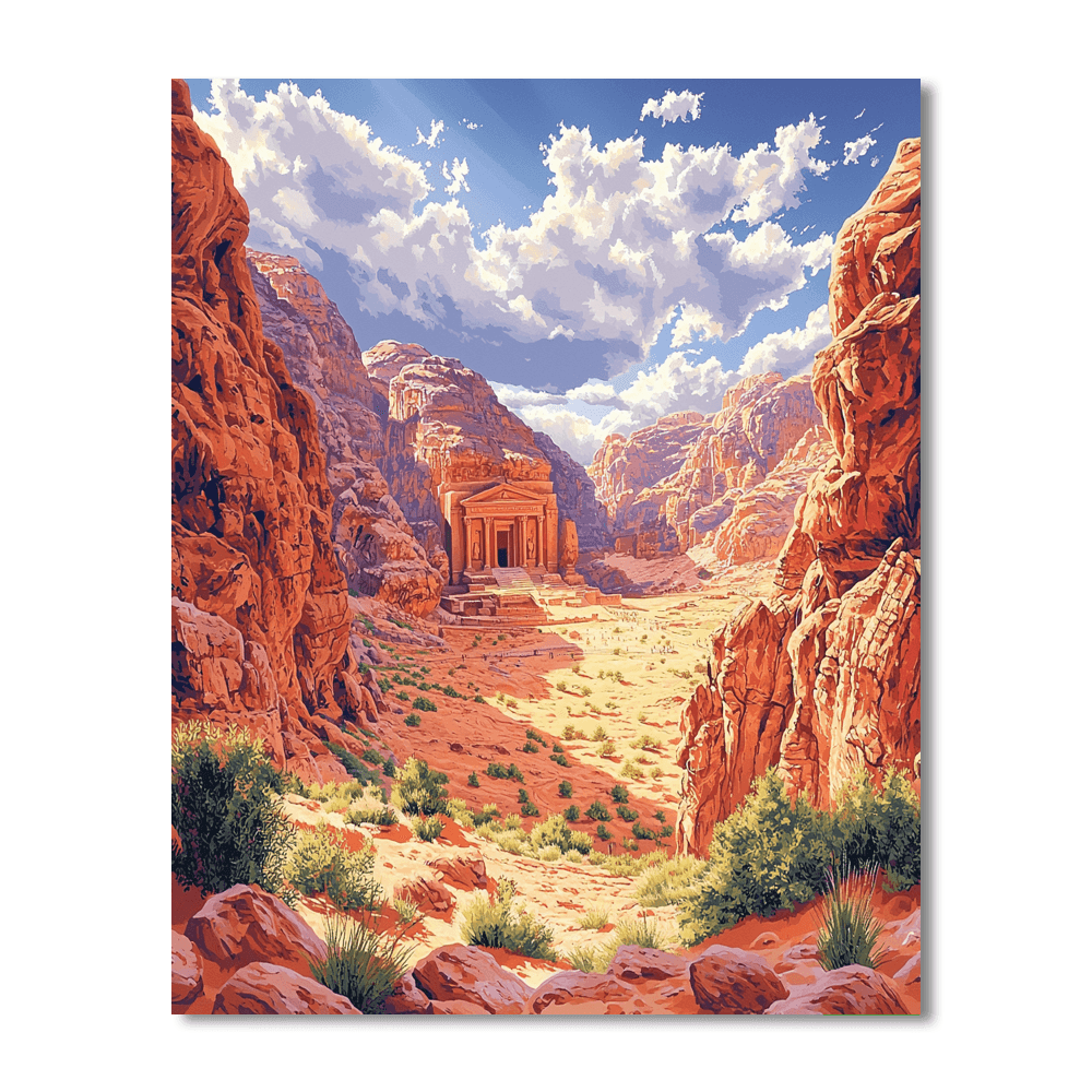 Petra Desert DIY Paint By Numbers