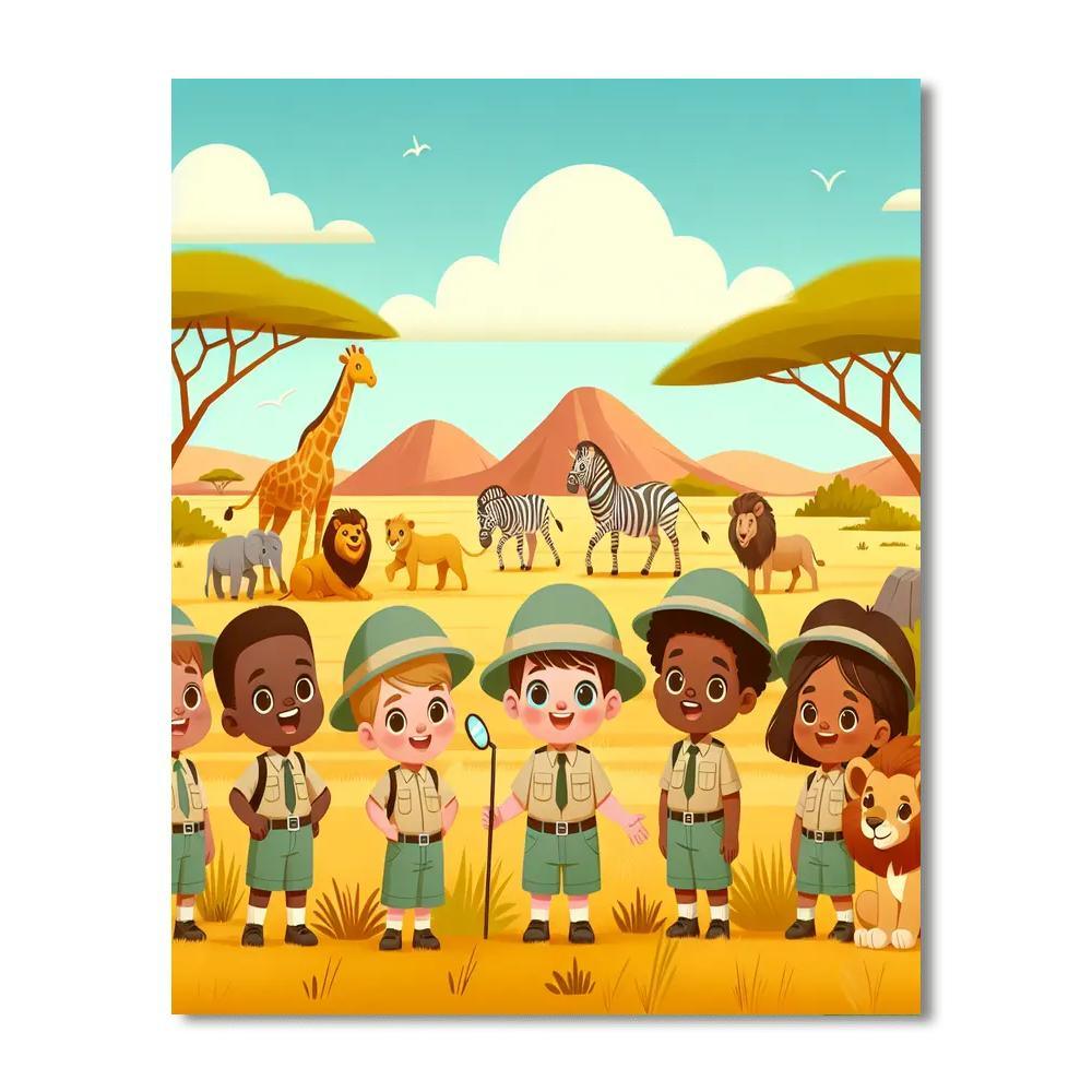 Safari Rangers Mission Numbered Painting Kits