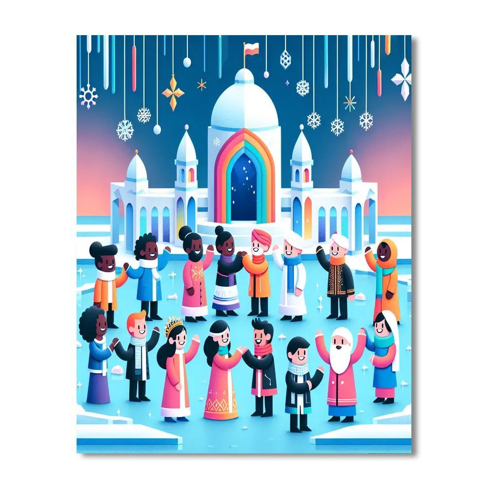 Ice Palace Festival Paint By Numbers