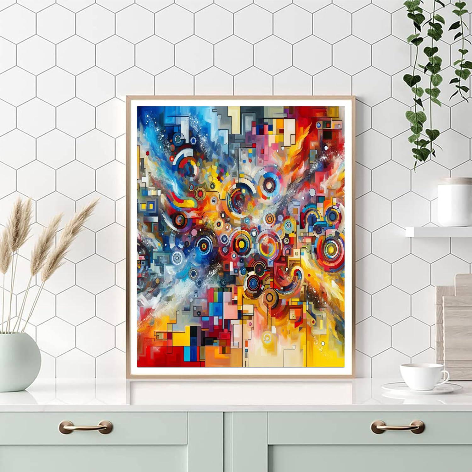 Abstract Dream Colors Paint By Number