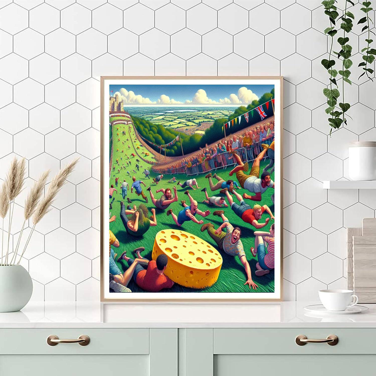 Cooper’s Hill Cheese-rolling Painting By Numbers Kit