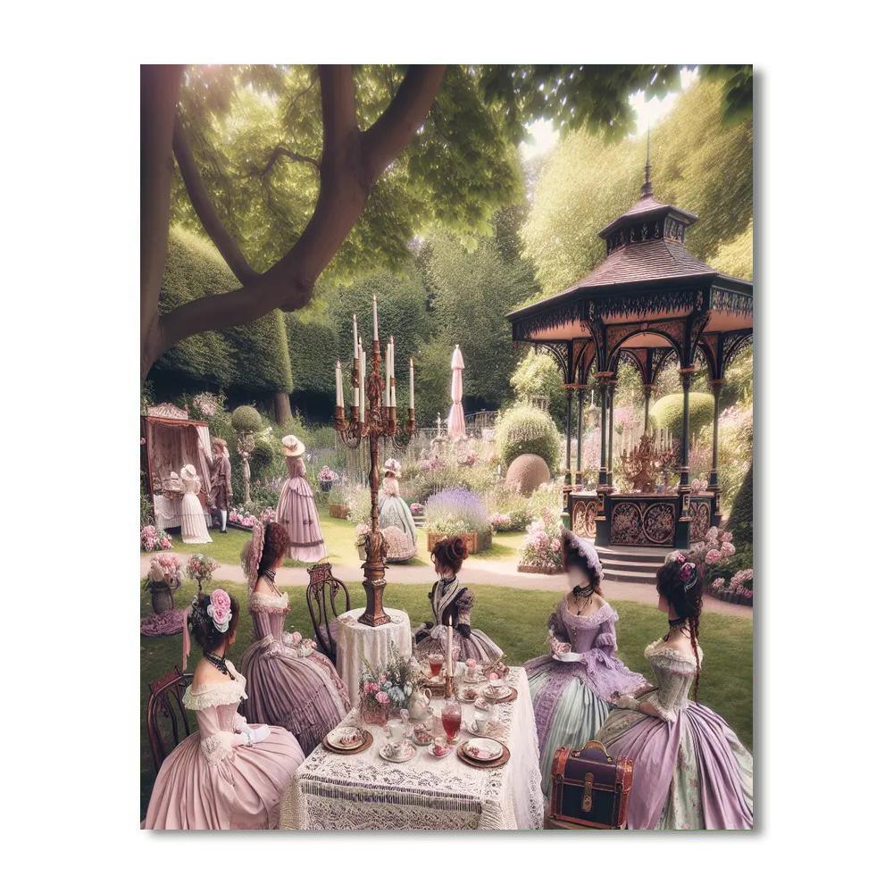 Victorian Picnic Delight Painting Number Kit