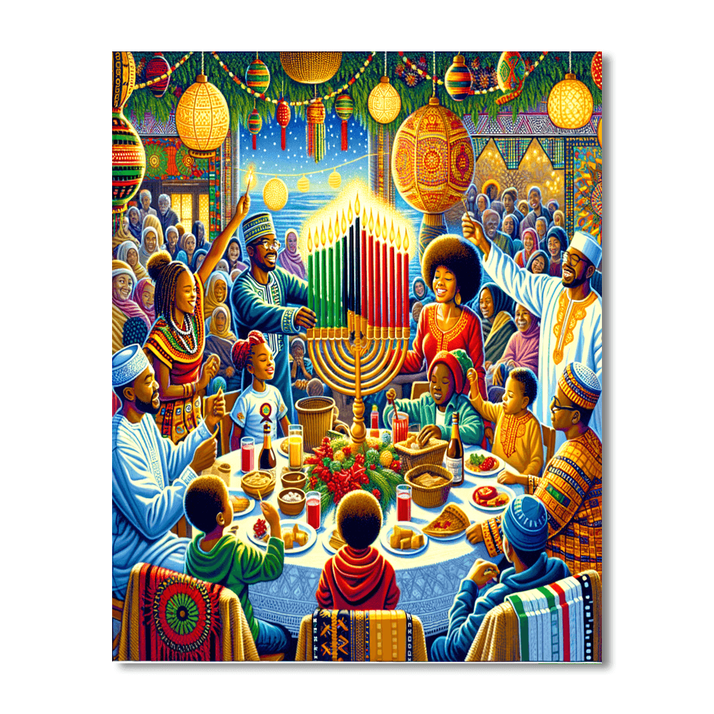 The Kwanzaa Festival Paint By Color