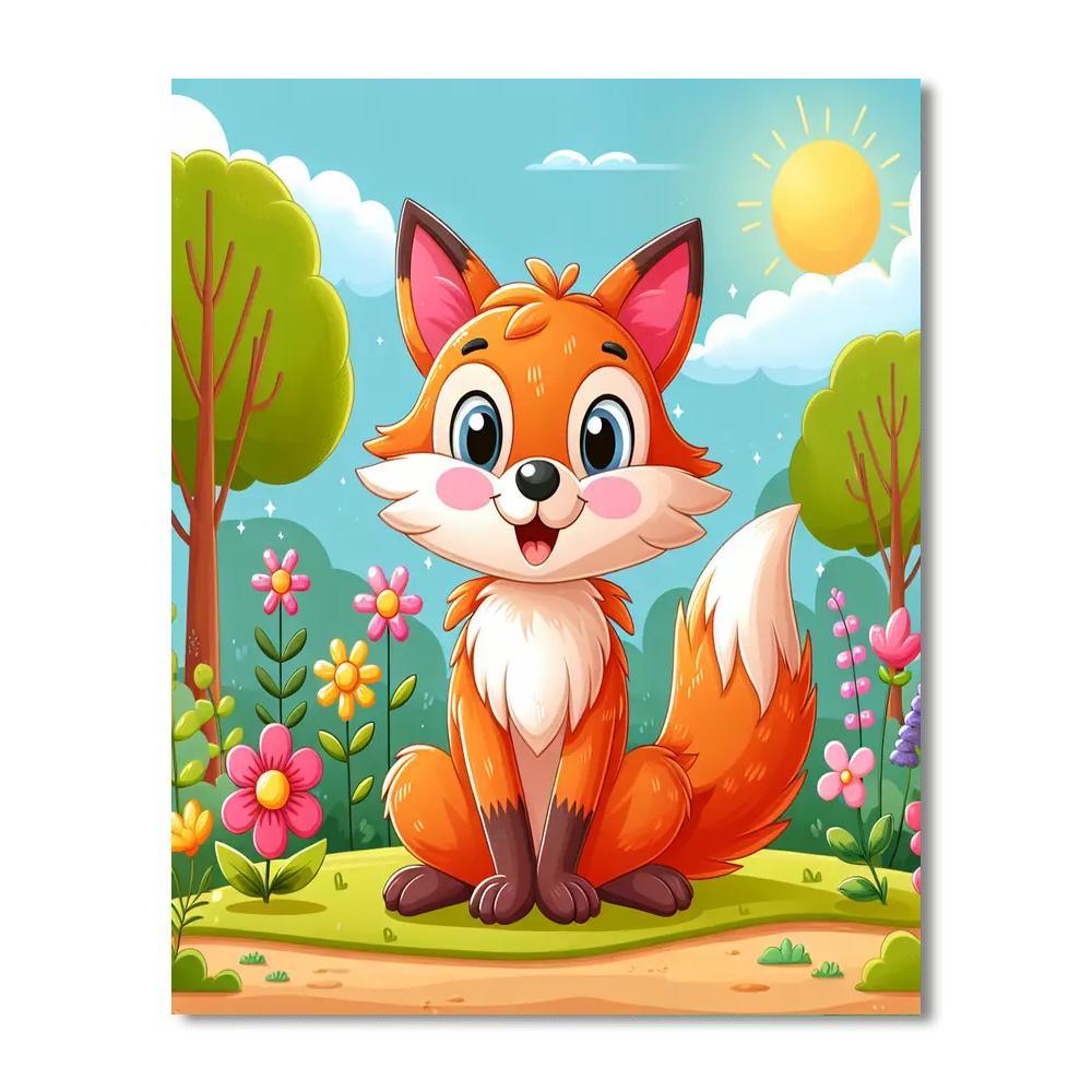 Fabulous Fox Paint By Numbers
