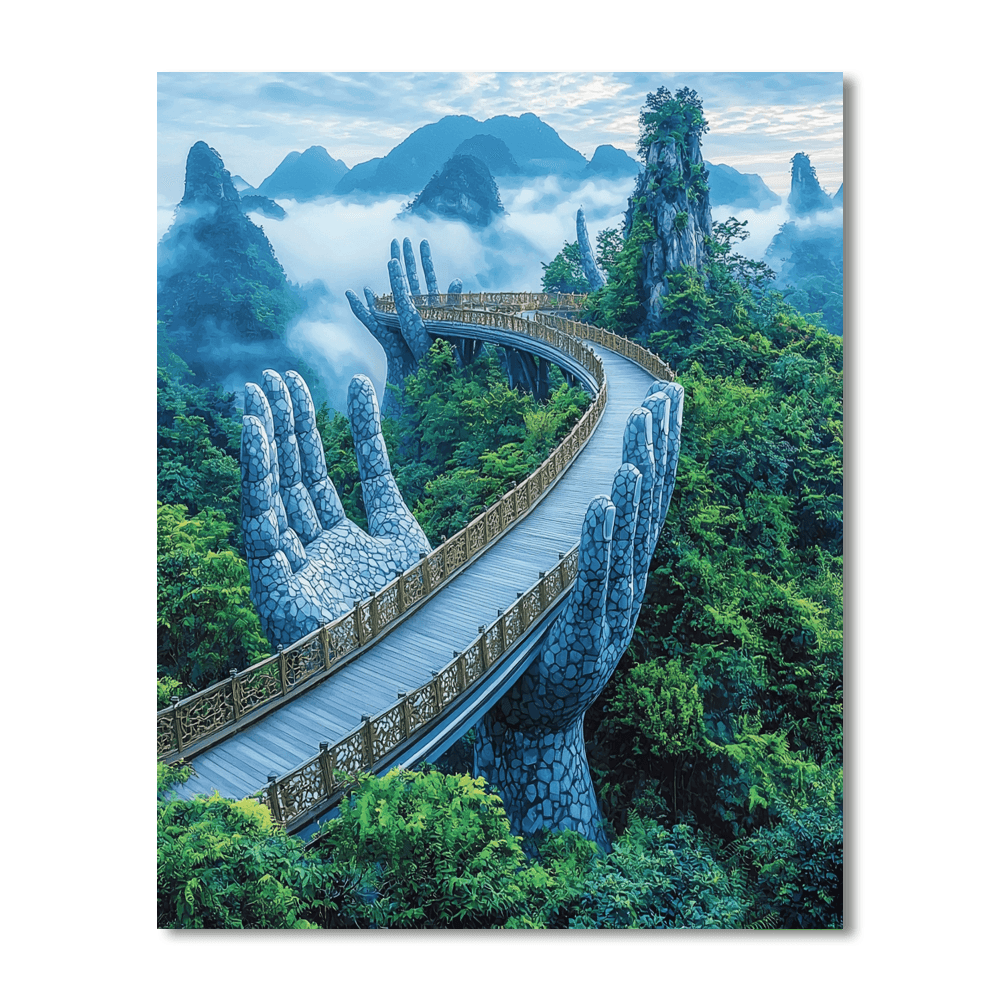 The Golden Bridge - Vietnam DIY Paint By Numbers