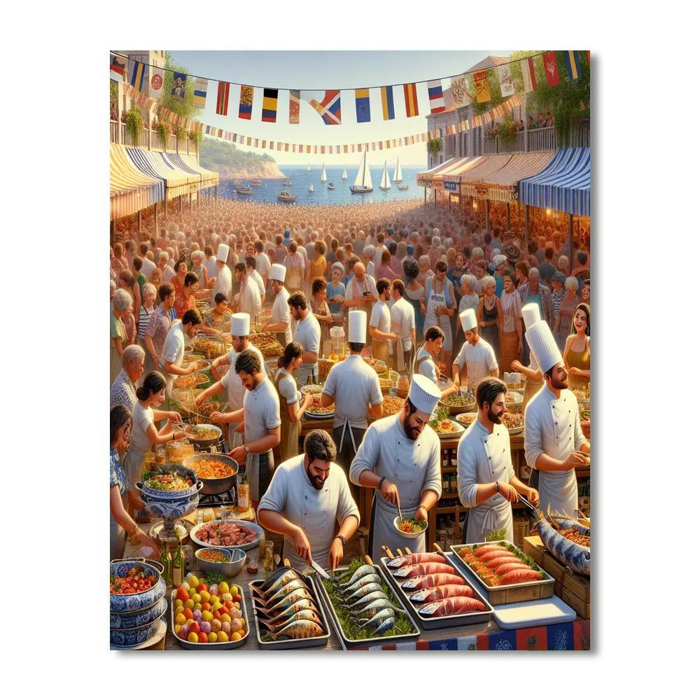 Tuna Festival Painting By Numbers Kit