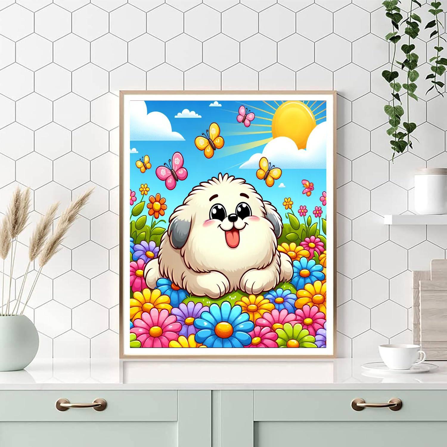 Daisy The Dreaming Dog Paint By Number