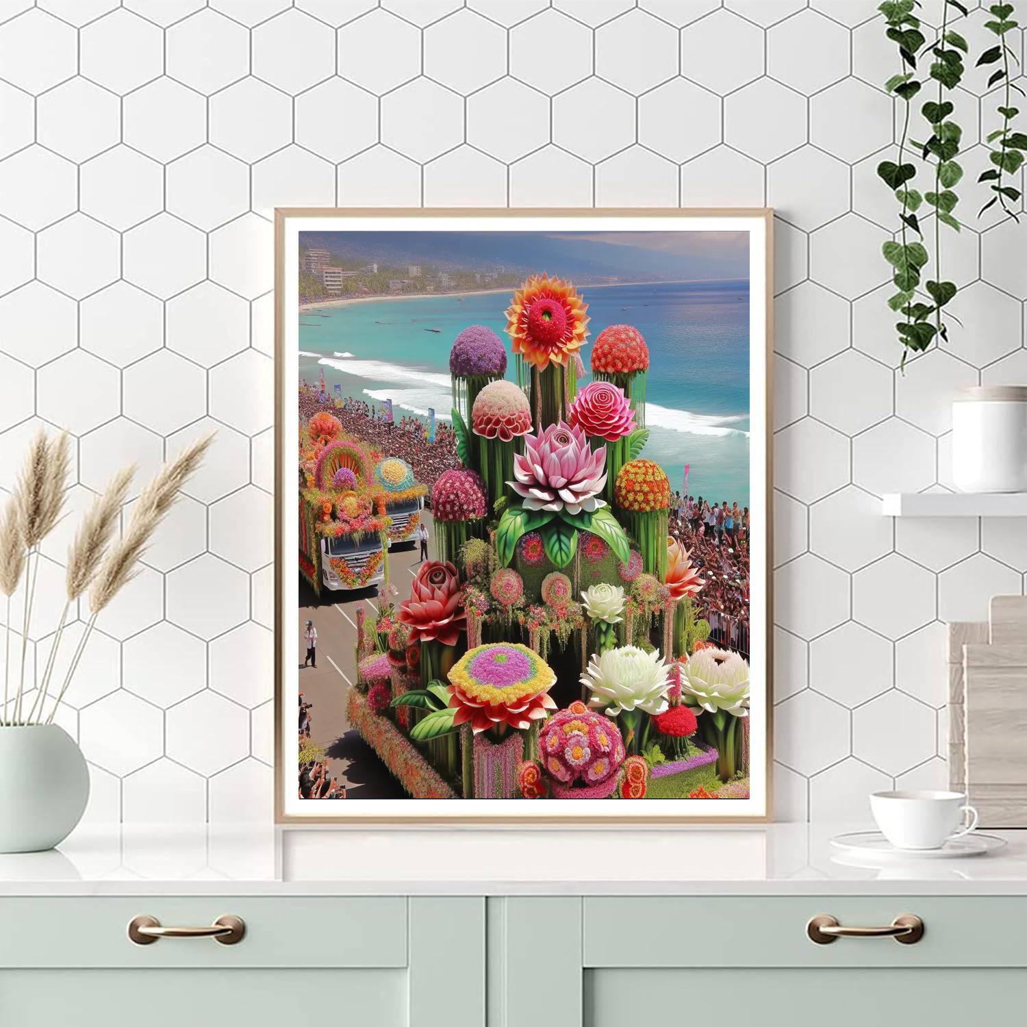 San Remo Flower Festival - Italy Number Painting