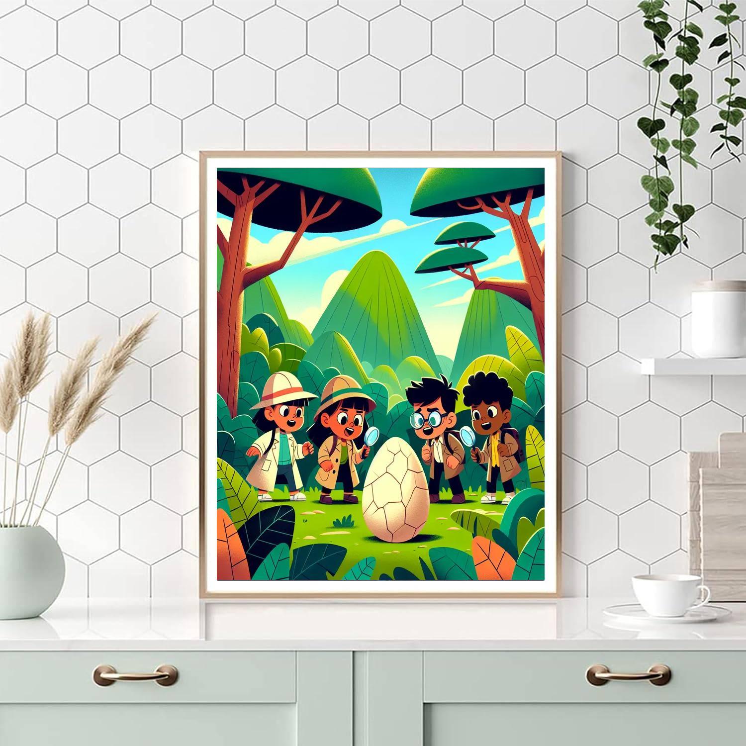 Dinosaur Detective Adventure Paint By Color