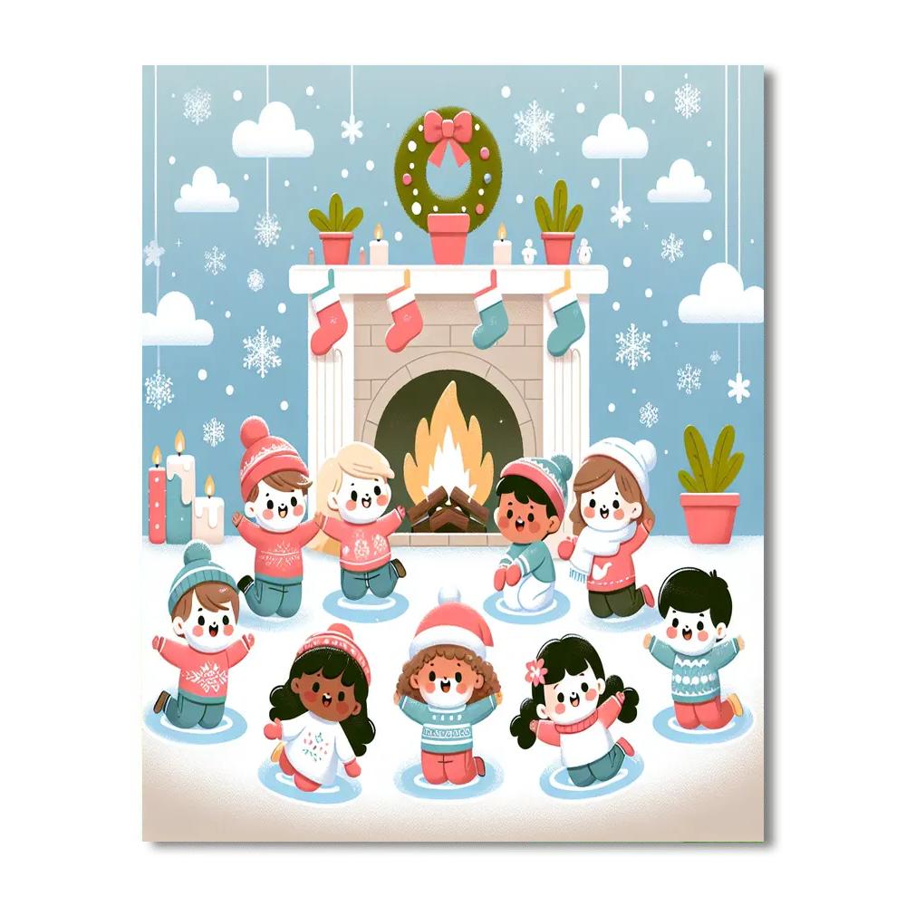 Winter Wishes Paint By Numbers Art