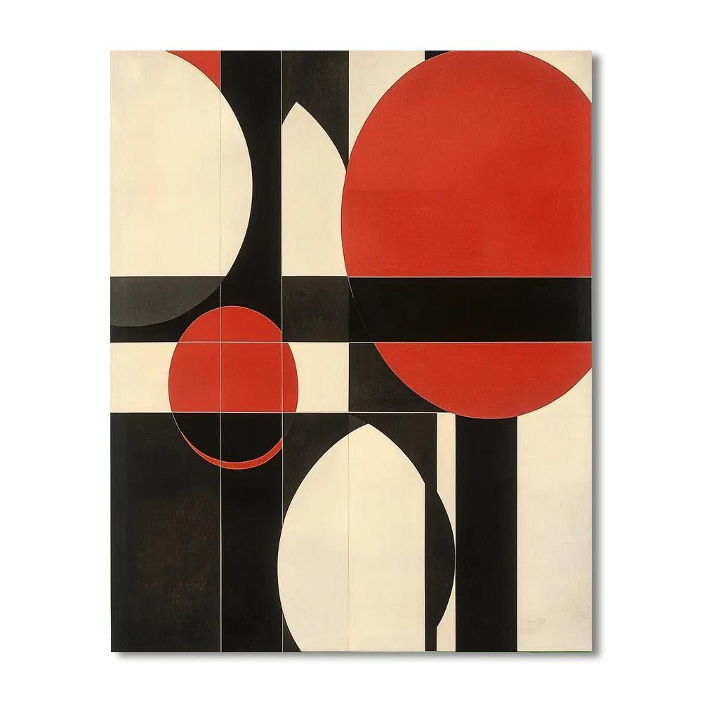 Kazimir Malevich Inspired Geometric Whispers  Paint By Numbers