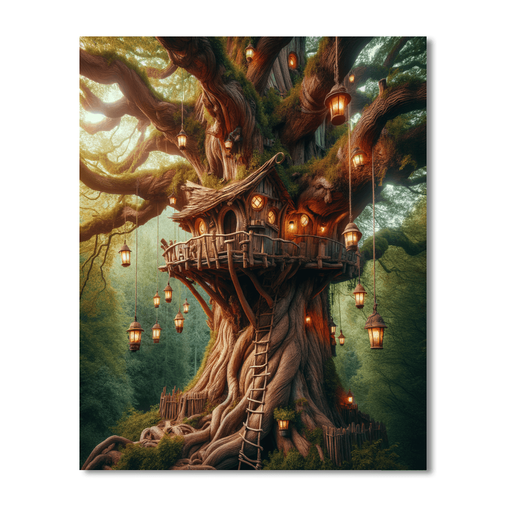 Magical Treehouse - DIY Painting By Numbers Kit