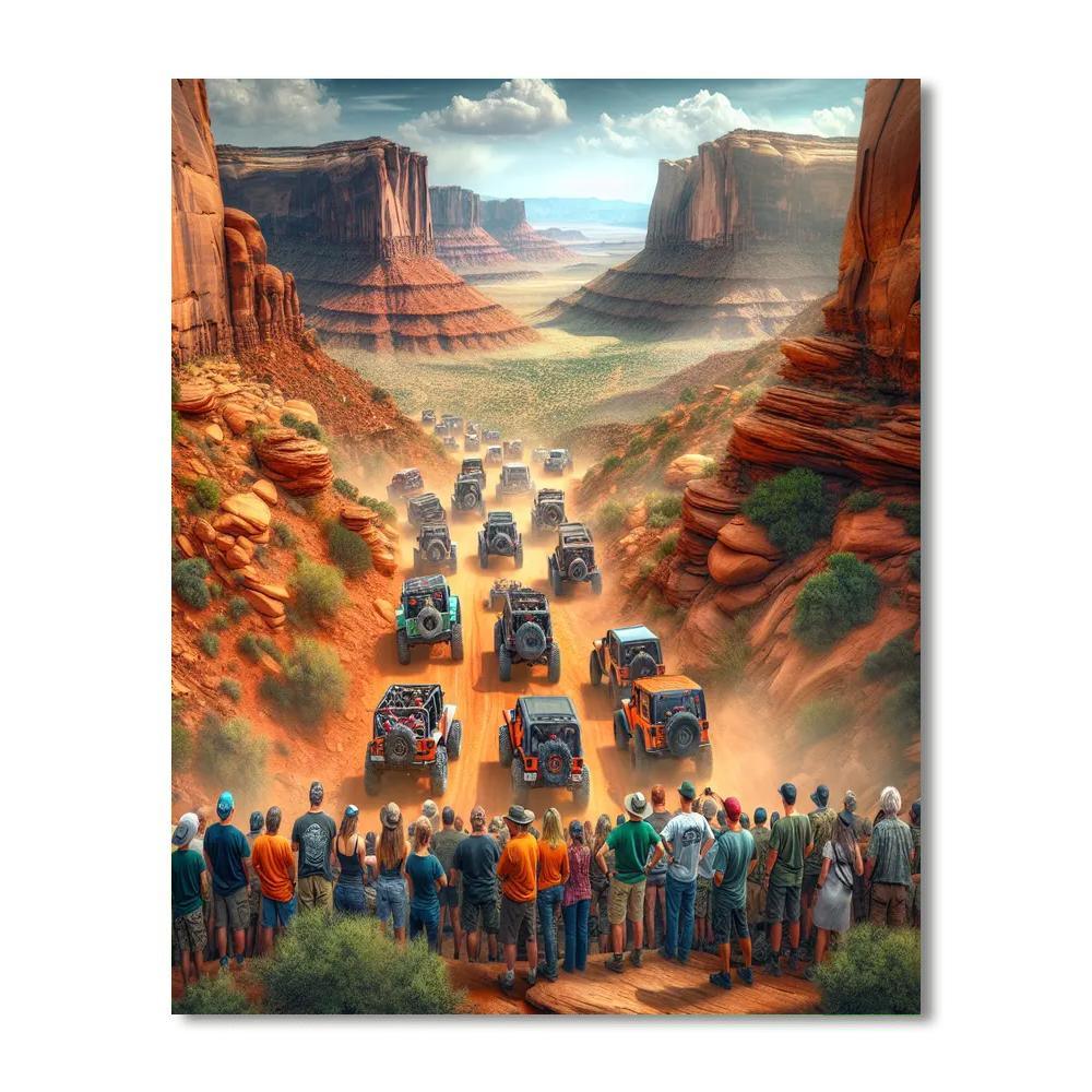 Moab Jeep Safari - Usa Painting Number Kit