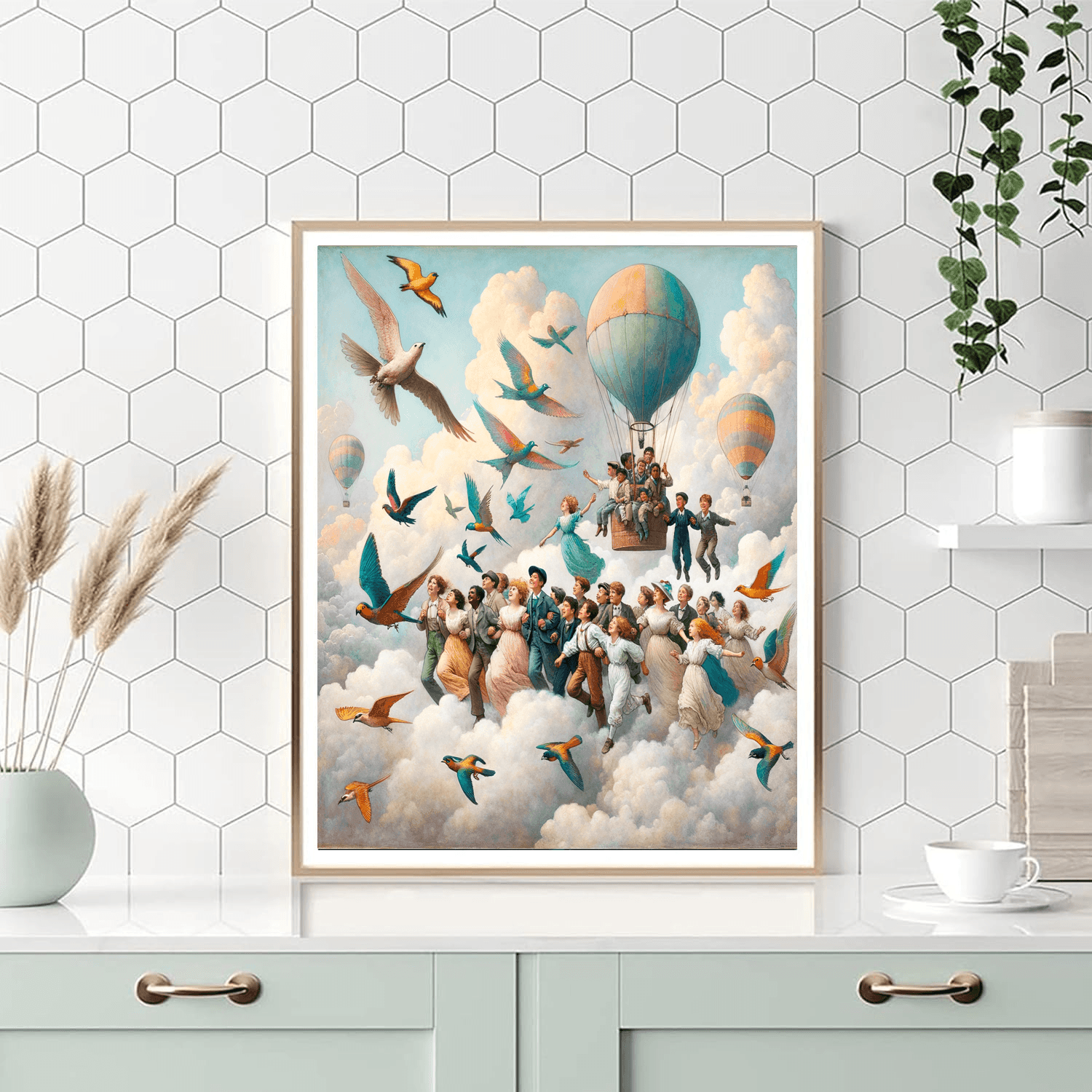 Adventure In The Clouds Paint By Color