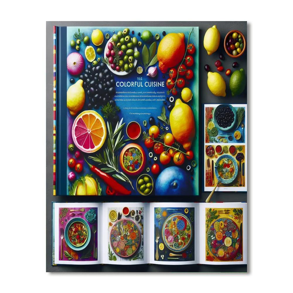Mediterranean Feast Cookbook Paint By Number
