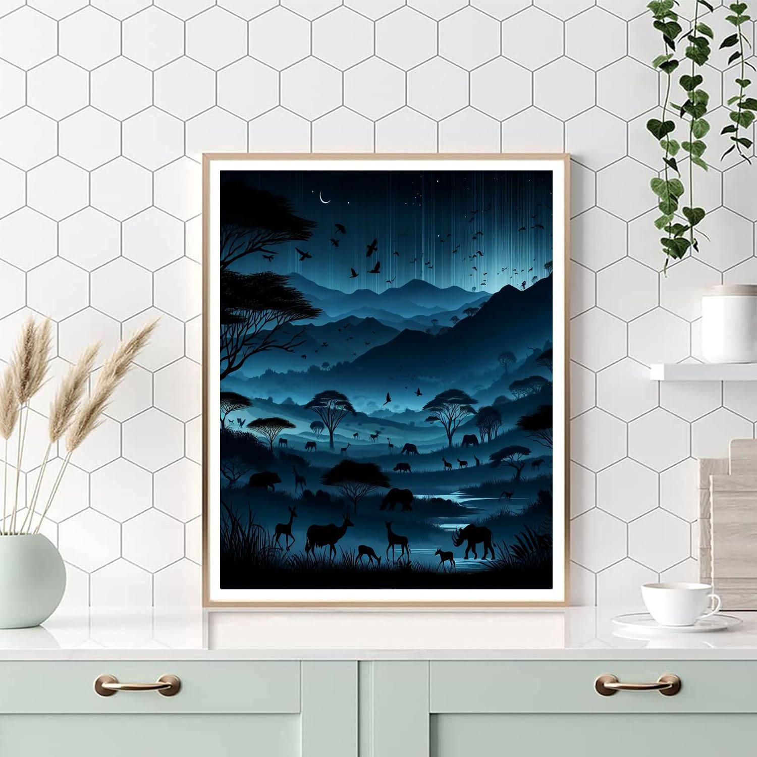 Midnight Safari Journey Painting Number Kit