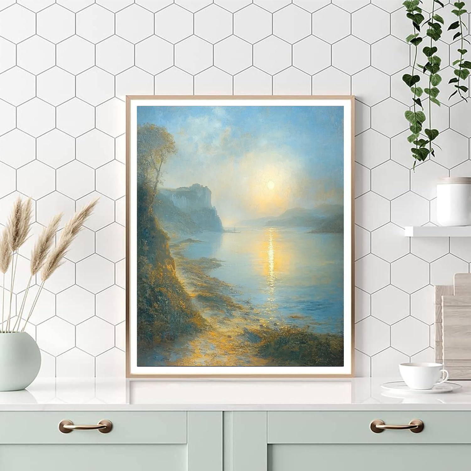 J.M.W. Turner Inspired Turner's Ethereal Coastline  DIY Paint By Numbers