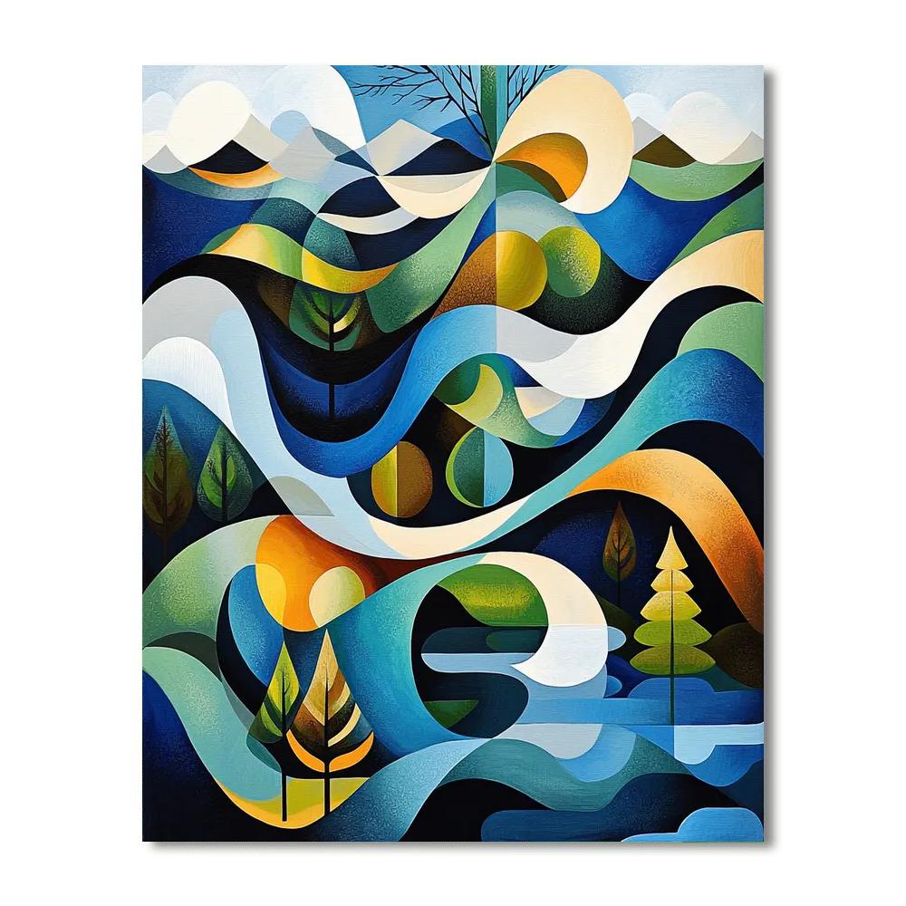 Banksy Inspired Cycles Of Nature  Number Painting