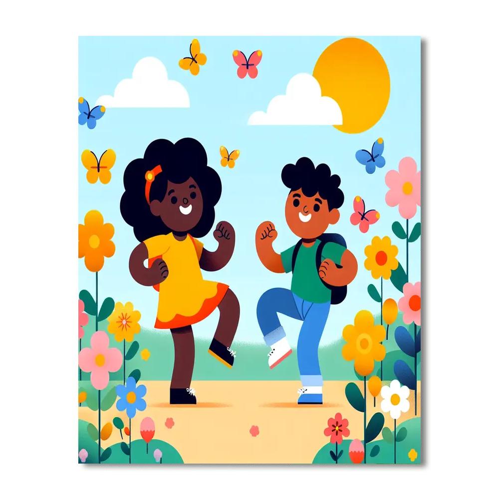 Happy Flower Festival DIY Paint By Numbers