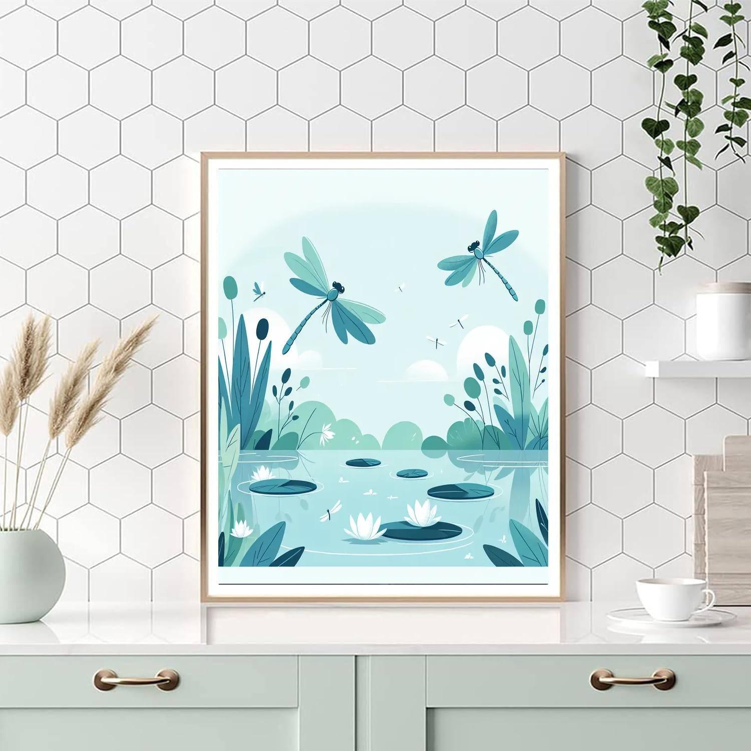 Dynamic Dragonflies Paint By Number