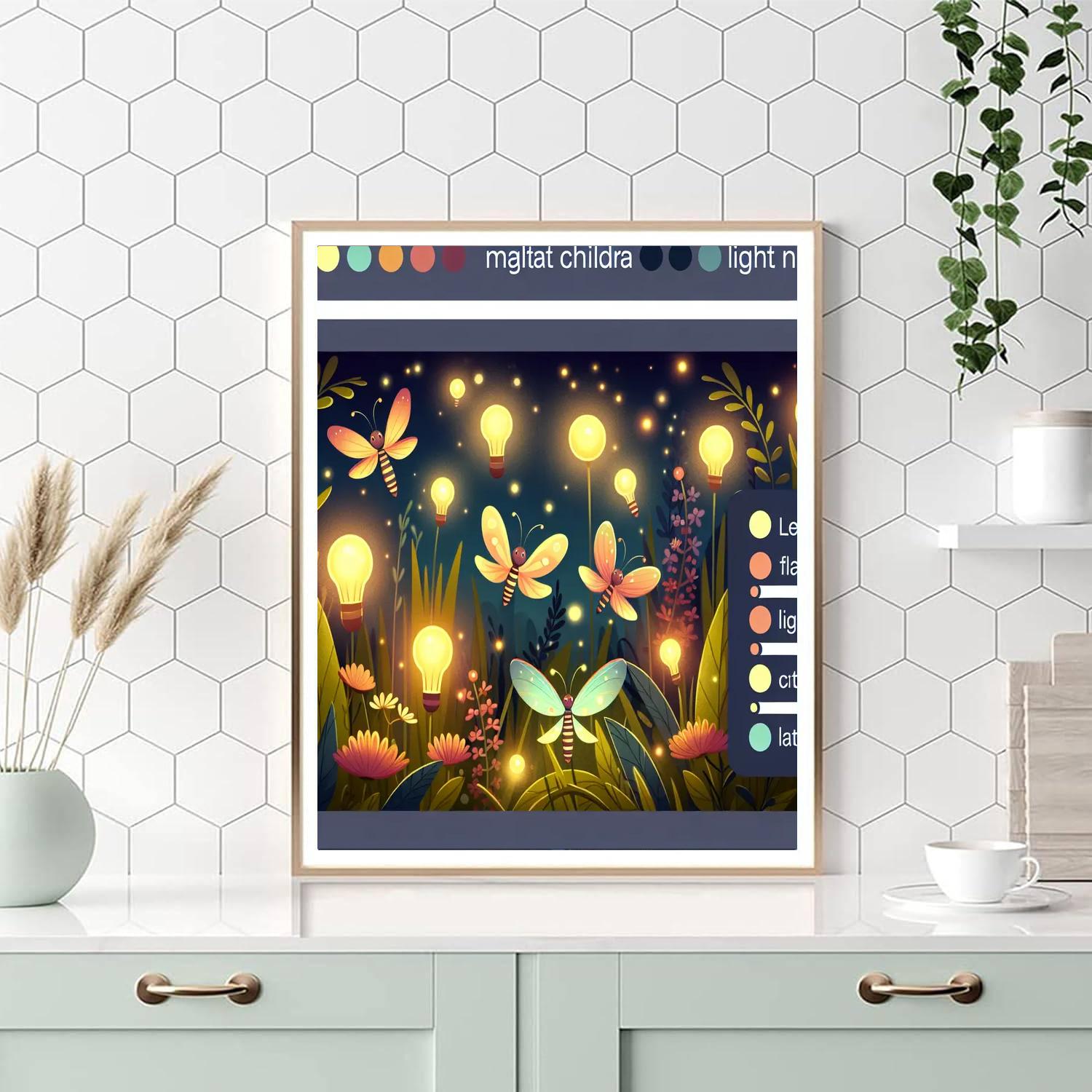Funky Firefly Festival Paint By Color